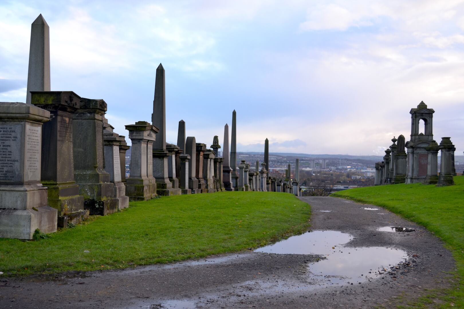 A cemetery in Glasgow