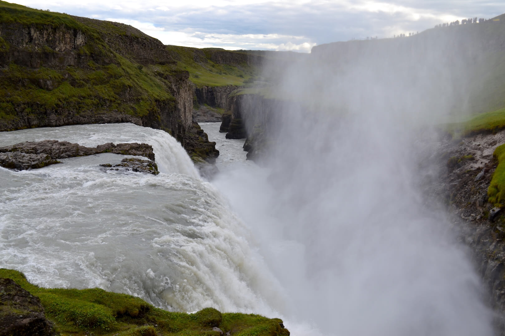 A waterfall in Iceland