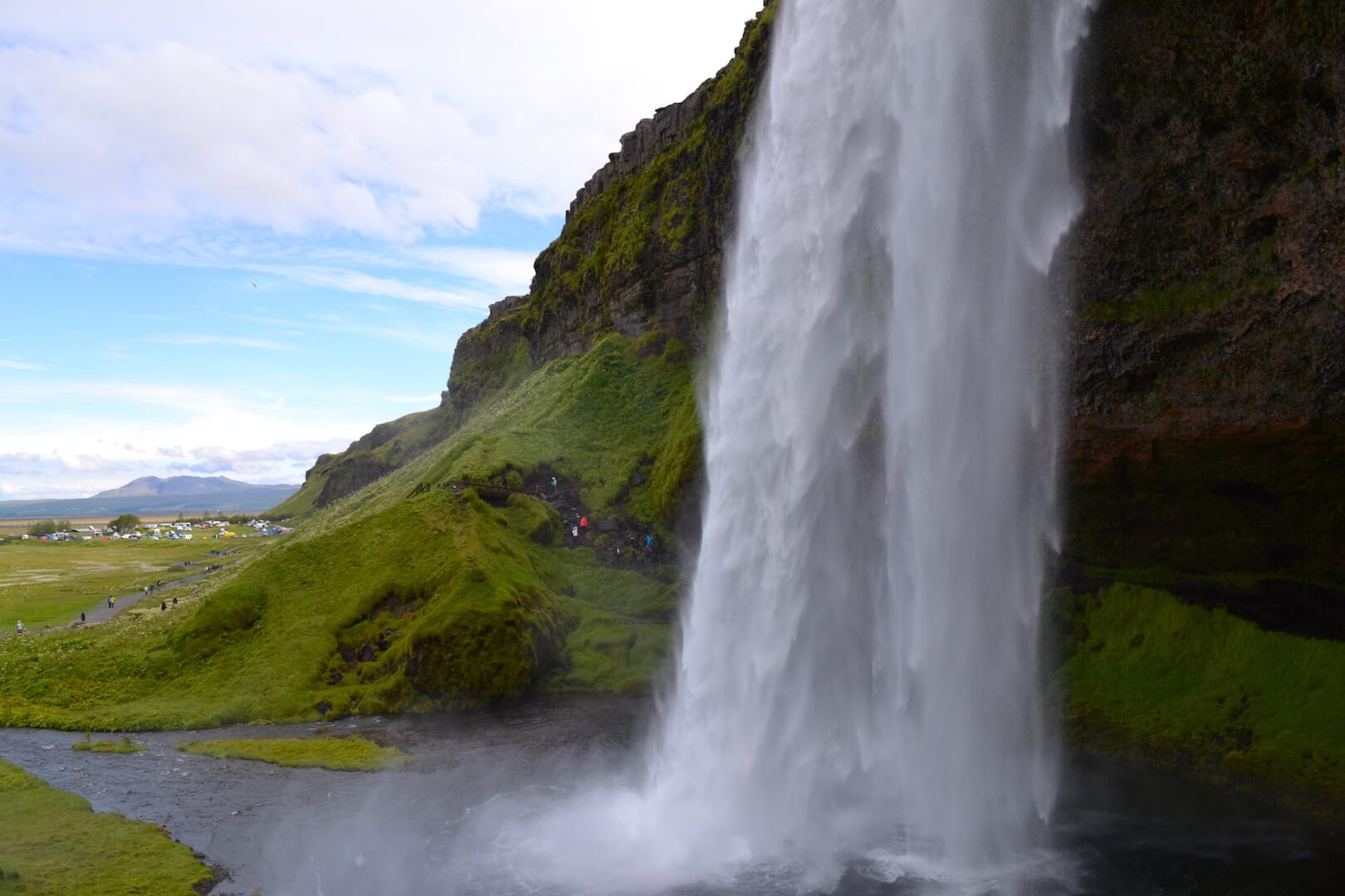 A waterfall in Iceland