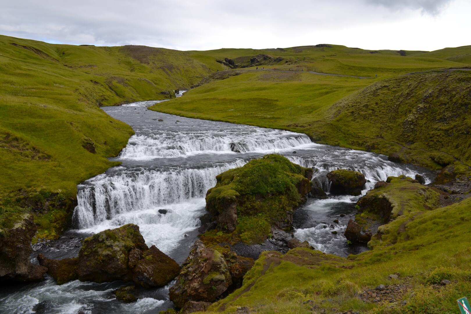 A waterfall in Iceland