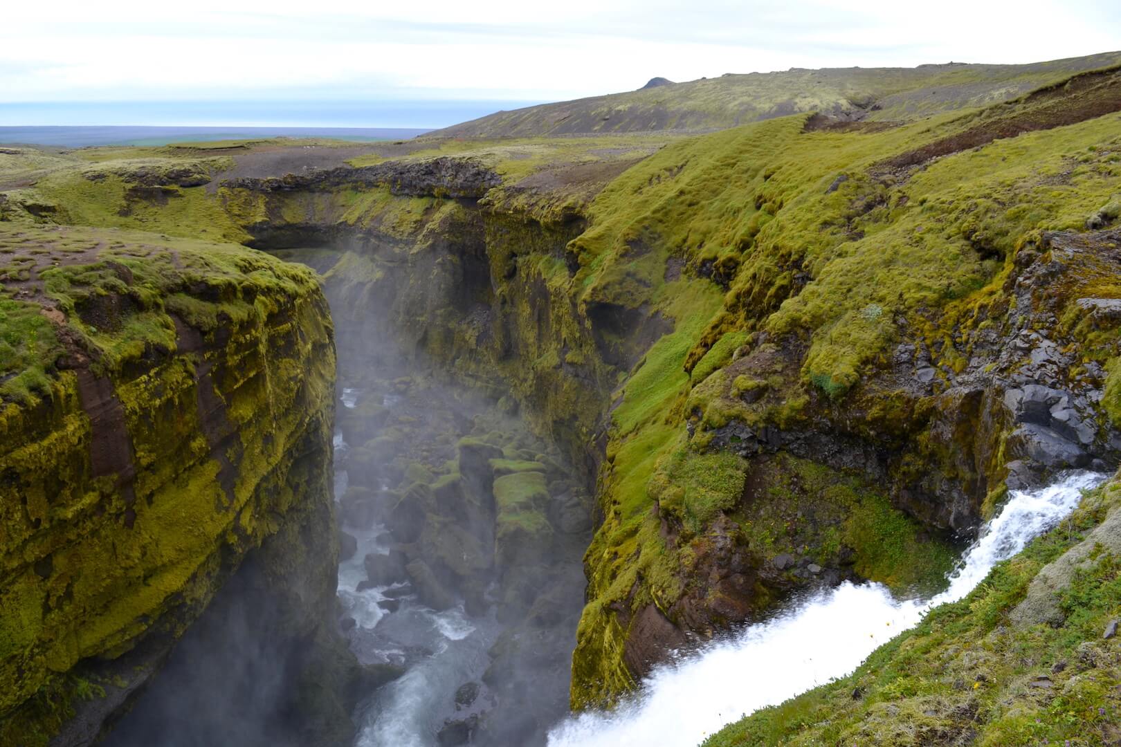 A waterfall in Iceland