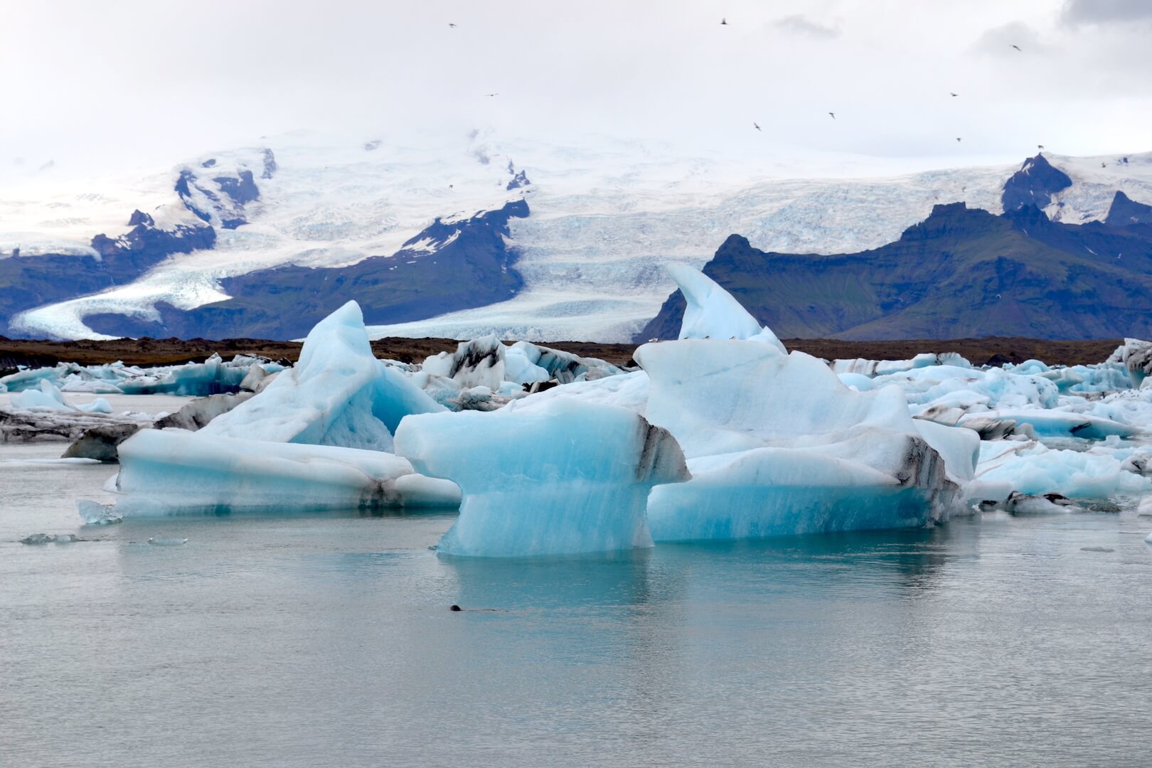 A glacial lake in Iceland