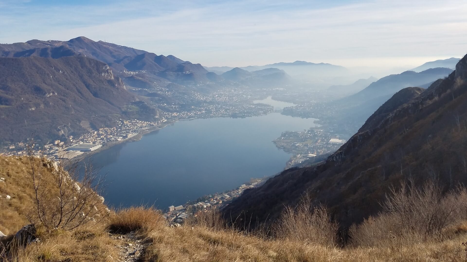 Mountains and Lake Como in Italy