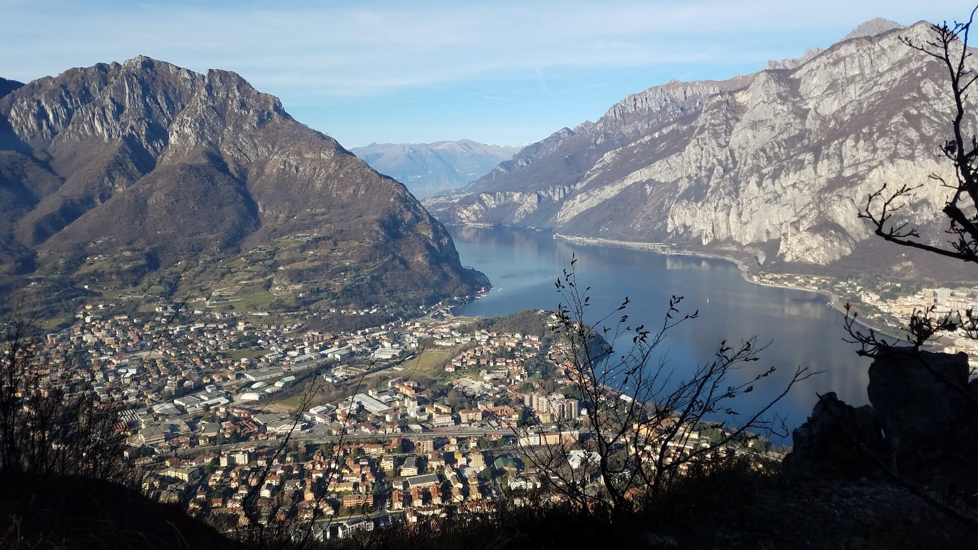 Mountains and Lake Como in Italy