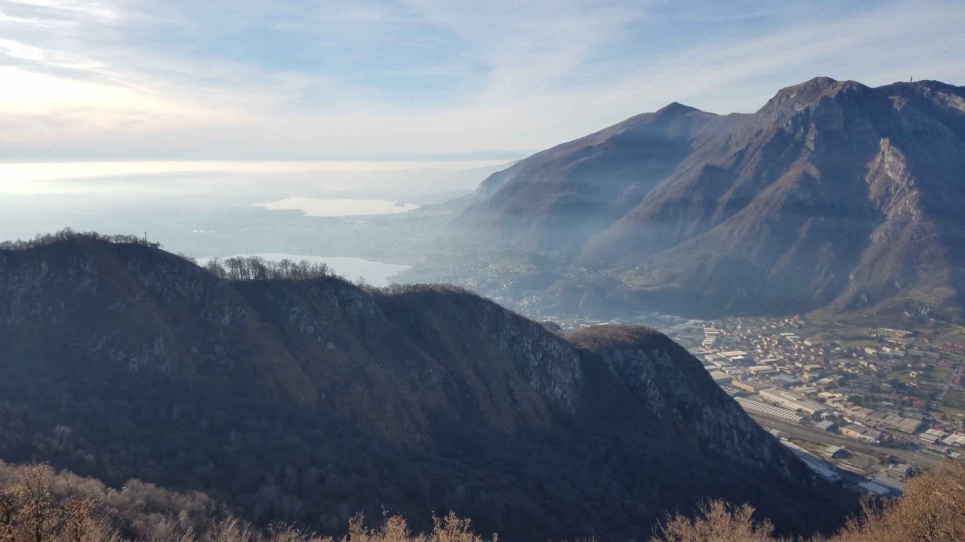 Mountains and Lake Como in Italy