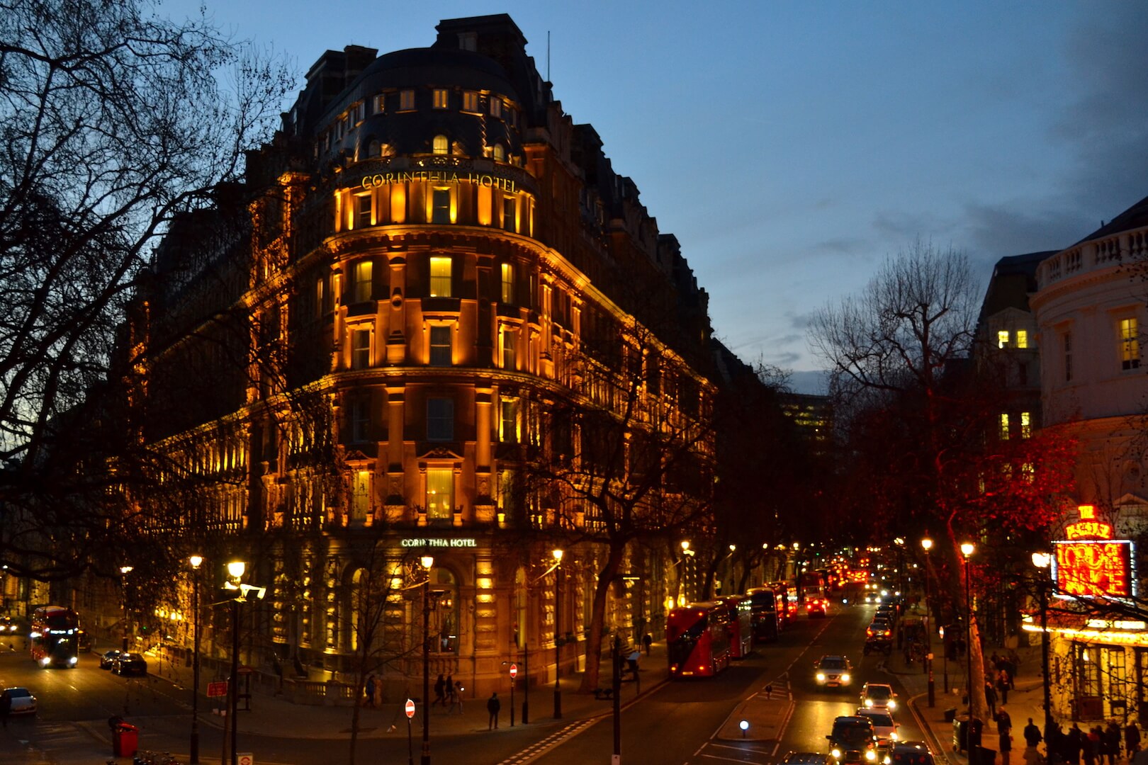 London at night