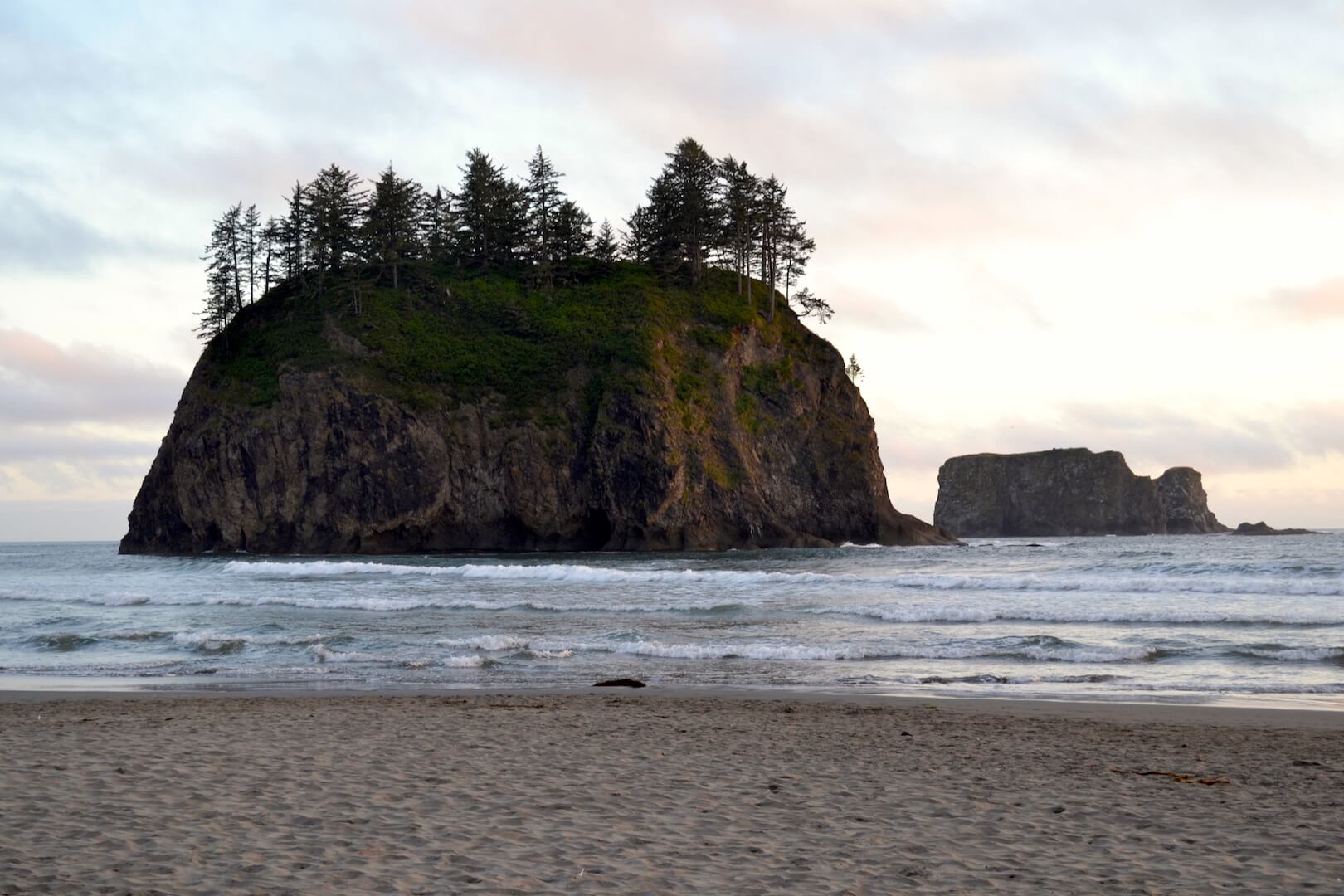 Islands off the coast of Olympic National Park