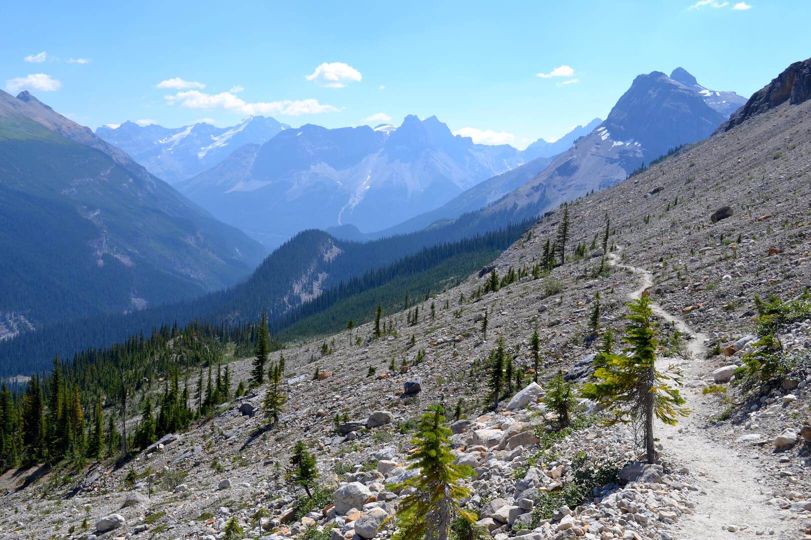 A path along a mountain ridge